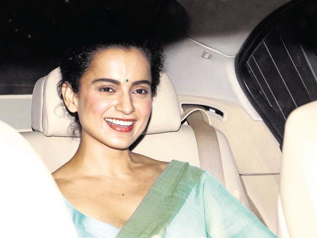 What we love about Kangana Ranaut’s look is how she cuts the risk of looking dated by adding colour! (Text: Snigdha Ahuja) (INSTAGRAM)