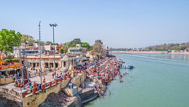 Rishikesh, the Himalayan town in Uttarakhand, has made it to the 13th position on the list with a score of 96.24%. (Shutterstock) Rishikesh, the Himalayan town in Uttarakhand, has made it to the 13th position on the list with a score of 96.24%. (Shutterstock)
