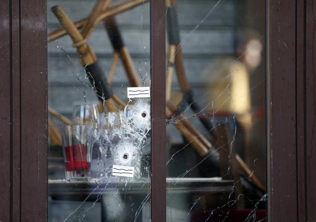 The Comptoir Voltaire cafe in the 11th arrondissement remains closed following an attack in central east Paris. (AFP) The Comptoir Voltaire cafe in the 11th arrondissement remains closed following an attack in central east Paris. (AFP)