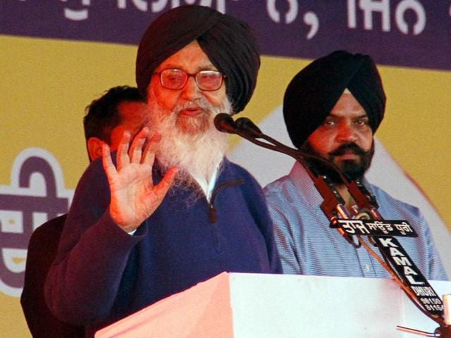 The chief minister was talking to the media after observing the centenary of the death anniversary of martyr Kartar Singh Sarabha at Sarabha village, 25 km from Ludhiana.(JS Grewal/HTPhoto)