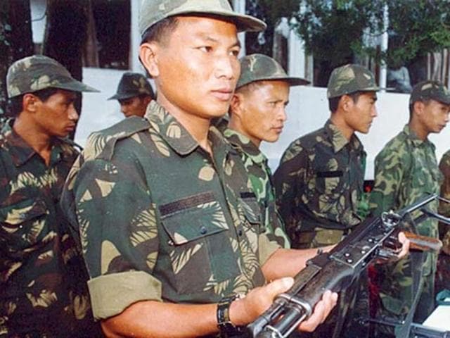 Tribal-separatist-militant-of-the-outlawed-National-Socialist-Council-of-Nagaland-NSCN-surrendering-arms-before-the-GOC-of-the-3-Corps-Lt-Gen-TS-Shergill-in-Kohima-Nagaland-Anupam-HT-File-Photo Tribal-separatist-militant-of-the-outlawed-National-Socialist-Council-of-Nagaland-NSCN-surrendering-arms-before-the-GOC-of-the-3-Corps-Lt-Gen-TS-Shergill-in-Kohima-Nagaland-Anupam-HT-File-Photo