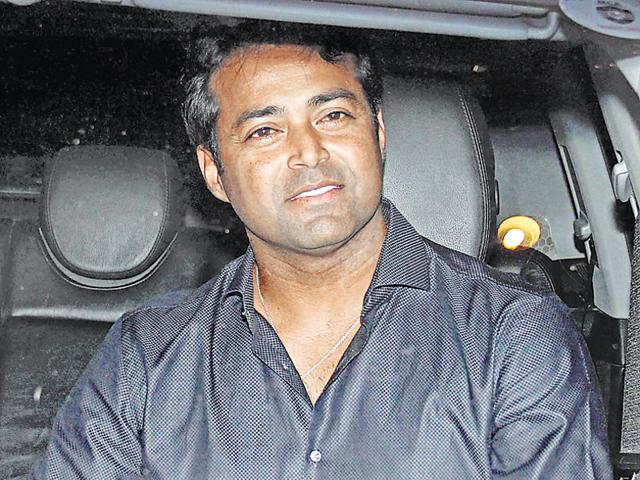 Leander Paes at Sania Mirza’s birthday bash. (Photo: Yogen Shah/HT) 
