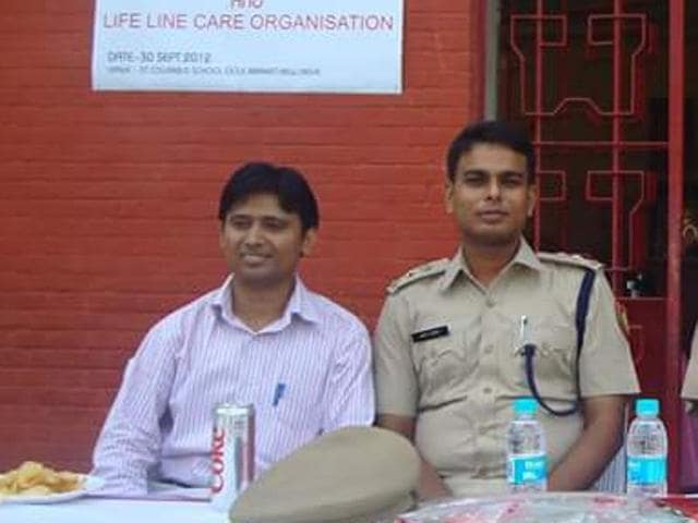 According to police, the deceased Amit Kumar Singh (C) was posted as Assistant Commissioner of Police in south west district. (Amit Singh’s Facebook Page) According to police, the deceased Amit Kumar Singh (C) was posted as Assistant Commissioner of Police in south west district. (Amit Singh’s Facebook Page)