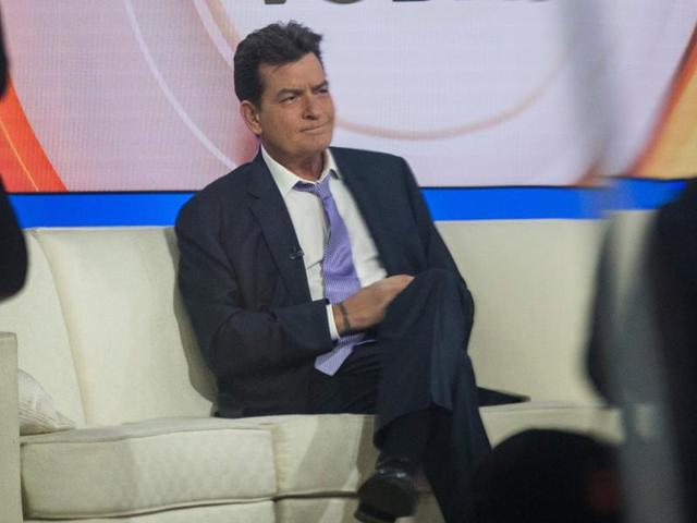 Actor Charlie Sheen on the set of the Today Show before formally announcing that he is HIV positive in an interview with Matt Lauer. (AFP) Actor Charlie Sheen on the set of the Today Show before formally announcing that he is HIV positive in an interview with Matt Lauer. (AFP)
