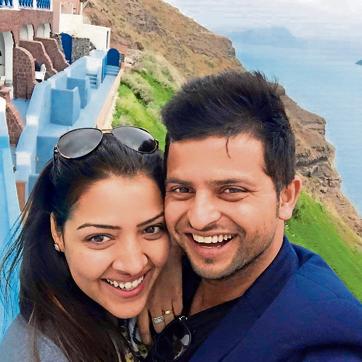 Priyanka Chaudhary and Suresh Raina. (Twitter) Priyanka Chaudhary and Suresh Raina. (Twitter)