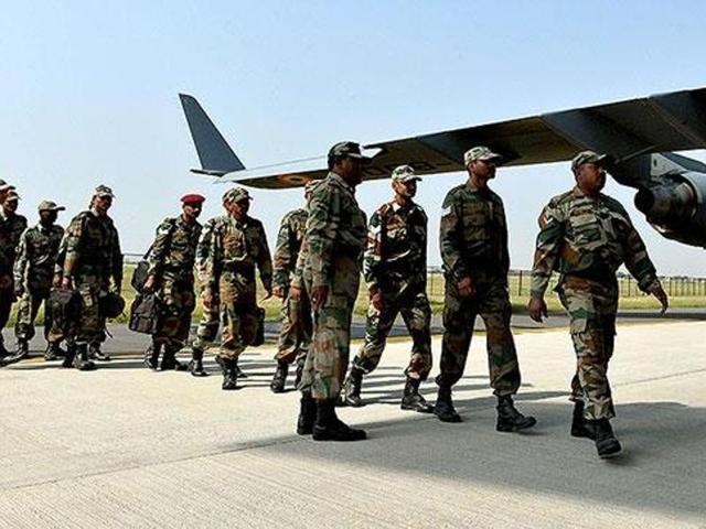 Haryana CM held a meeting to discuss the tentative compensation amount on account for the 300-metre restrictions imposed around the Air Force ammunition depot. (HT Photo) Haryana CM held a meeting to discuss the tentative compensation amount on account for the 300-metre restrictions imposed around the Air Force ammunition depot. (HT Photo)