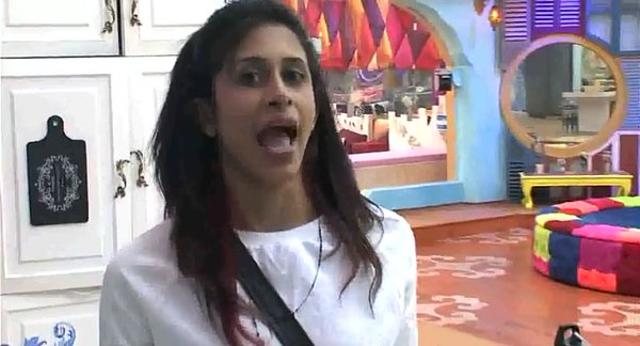 Kishwer ranting about Mandana’s exit on camera. Kishwer ranting about Mandana’s exit on camera.