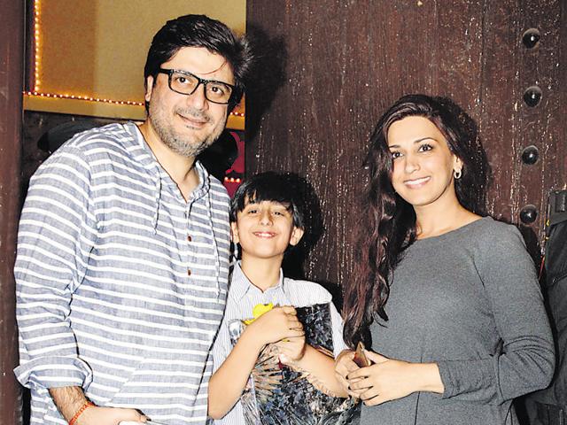 Goldie Behl and Sonali Bendre Behl with their son, Ranveer were also spotted at the party. (Photo: Yogen Shah) 