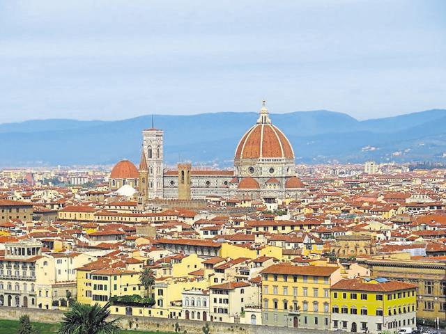A view of Florence’s historic part from Piazzale Michelangelo. A view of Florence’s historic part from Piazzale Michelangelo.