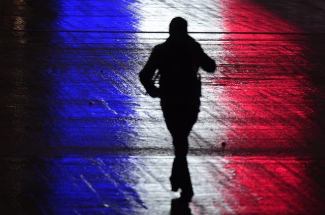 The colours of the French flag are reflected on the way to Wembley as fans arrive at the stadium. (Reuters Photo) The colours of the French flag are reflected on the way to Wembley as fans arrive at the stadium. (Reuters Photo)