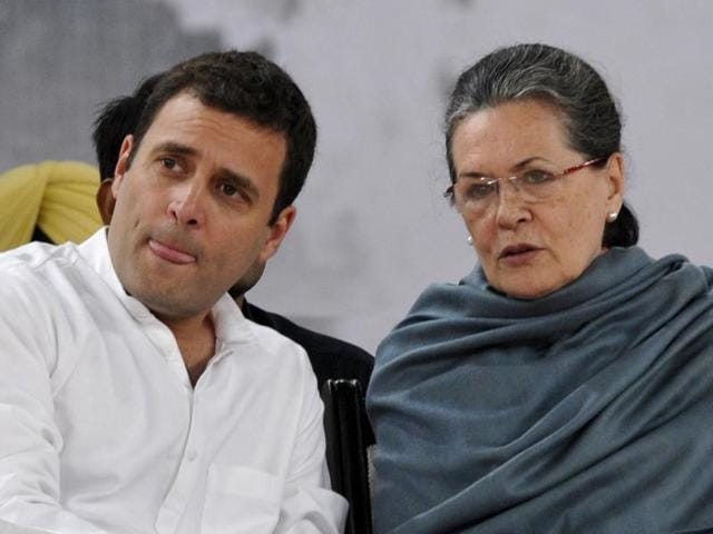 Congress president Sonia Gandhi with party’s vice-president Rahul Gandhi. (HT Photo) Congress president Sonia Gandhi with party’s vice-president Rahul Gandhi. (HT Photo)