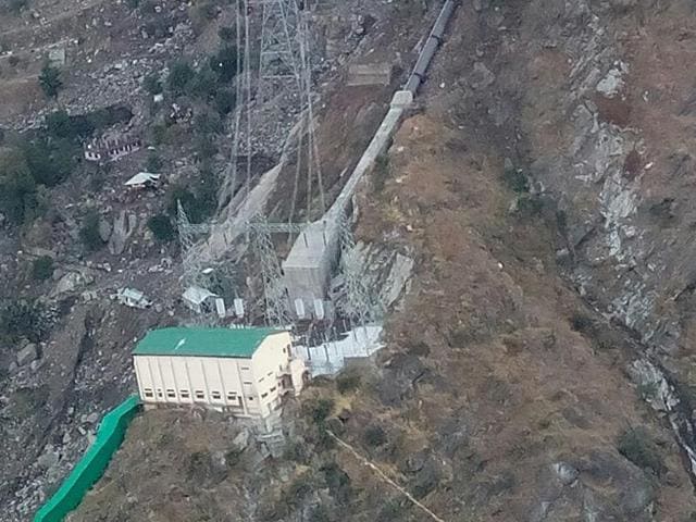 A statement issued by the company said, “We can confirm (that) two contractors working at the Sorang hydropower plant are missing following an incident, which is believed to involve a failure within a section of the facility’s penstock pipeline.”(HT Photo) A statement issued by the company said, “We can confirm (that) two contractors working at the Sorang hydropower plant are missing following an incident, which is believed to involve a failure within a section of the facility’s penstock pipeline.”(HT Photo)
