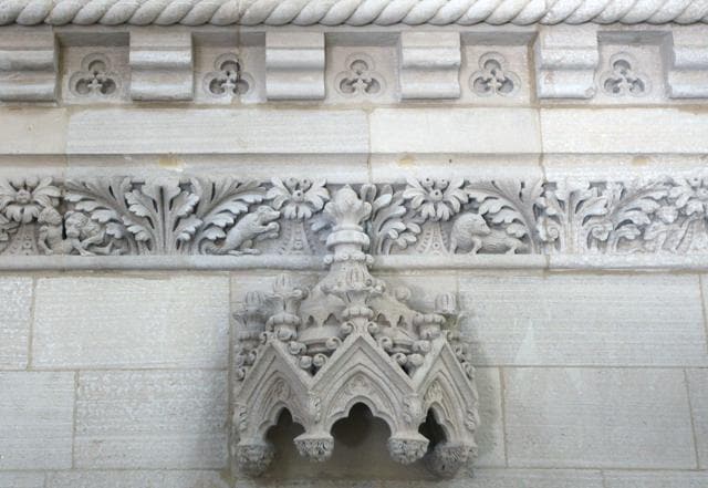 Carvings on the ceiling and arches include flora and fauna native to the Indian subcontinent. (Photo: Kunal Patil/ Hindustan Times) Carvings on the ceiling and arches include flora and fauna native to the Indian subcontinent. (Photo: Kunal Patil/ Hindustan Times)