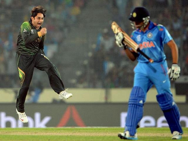 File photo of a India-Pakistan cricket match. Giving security reasons, PCB, the Pakistan Cricket Board, has denied its team the permission to play in India.(File photo)