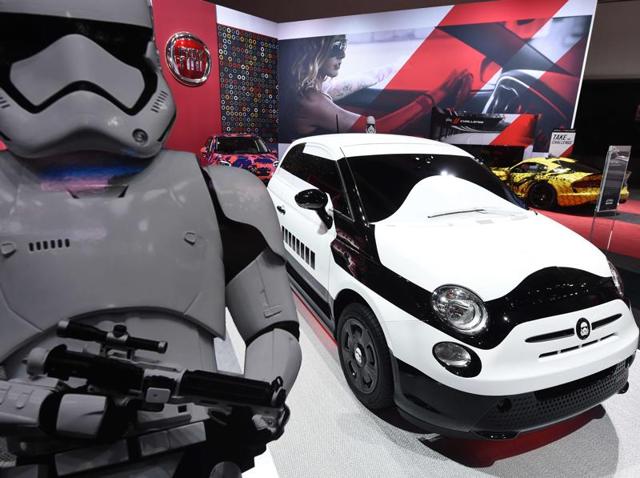 The 2017 Acura NSX is designed as a tribute to the Star Wars. The seventh edition of the iconic movie series is set to release this December. (AFP) The 2017 Acura NSX is designed as a tribute to the Star Wars. The seventh edition of the iconic movie series is set to release this December. (AFP)
