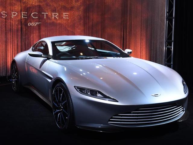 Aston Martin DB10, built exclusively for the latest James Bond film ‘Spectre’ at the 2015 Los Angeles Auto Show. This is the 11th car from Aston Martin for Agent 007, with an association of over 50 years. (AFP) Aston Martin DB10, built exclusively for the latest James Bond film ‘Spectre’ at the 2015 Los Angeles Auto Show. This is the 11th car from Aston Martin for Agent 007, with an association of over 50 years. (AFP)