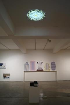Light Source, a looped video projection by Tara Kelton. (Photo: Ravi Choudhary/HT )