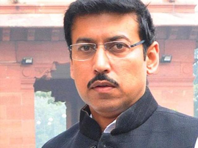 Minister of state for information and broadcasting Rajyavardhan Singh Rathore. (File Photo)