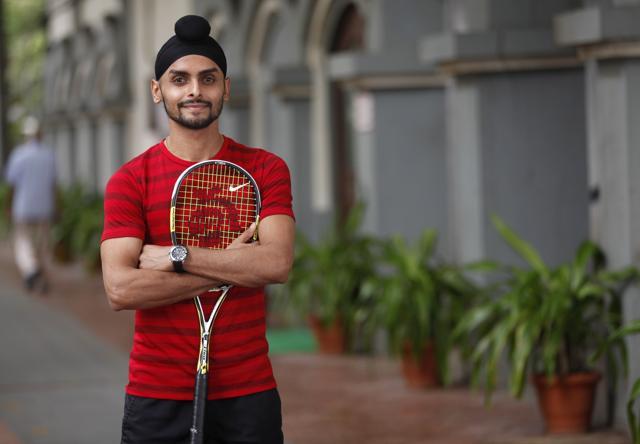 Squash player Harinder Pal Singh Sandhu. (HT PHOTO) Squash player Harinder Pal Singh Sandhu. (HT PHOTO)