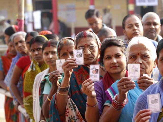 The voting began amid tight security arrangements at 7 AM and it would continue till 5 PM. (HT File Photo) The voting began amid tight security arrangements at 7 AM and it would continue till 5 PM. (HT File Photo)