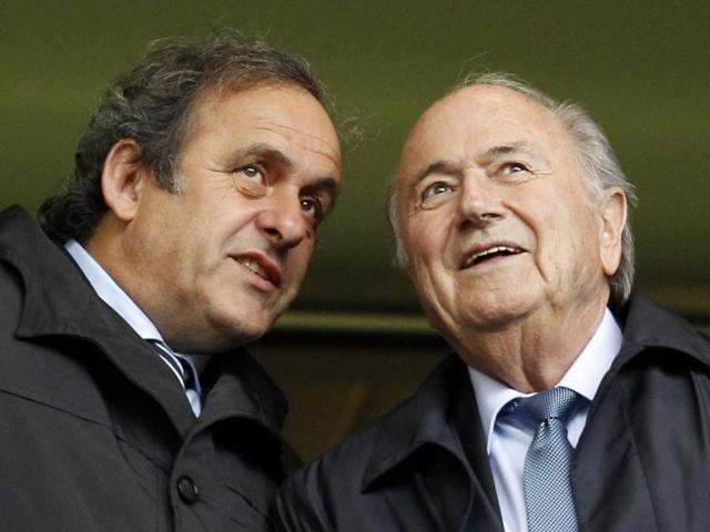 A file photo of Uefa President Michel Platini, left, and Fifa President Sepp Blatter.(AFP Photo) A file photo of Uefa President Michel Platini, left, and Fifa President Sepp Blatter.(AFP Photo)