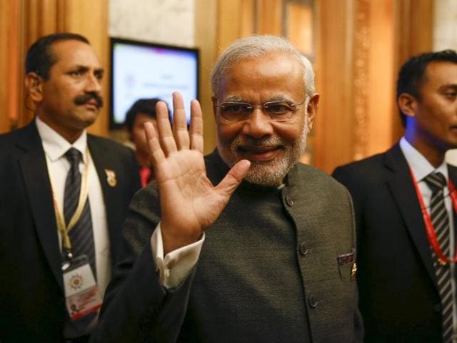 India's Prime Minister Narendra Modi leaves after attending the ASEAN Business and Investment Summit in Kuala Lumpur, Malaysia. (REUTERS) India's Prime Minister Narendra Modi leaves after attending the ASEAN Business and Investment Summit in Kuala Lumpur, Malaysia. (REUTERS)