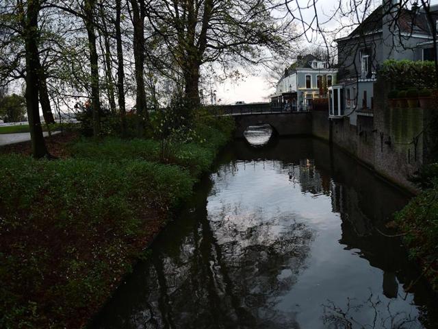 Bosch is often known for his highly individualistic style of painting with insights into man’s desires and fears. A view of the canal in s’Hertgonbosch, The Netherlands, on November 16, 2015. (AFP)