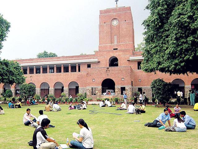 A file photo of Delhi's premier St Stephen's college. (Rishi Ballabh/HT photo) A file photo of Delhi's premier St Stephen's college. (Rishi Ballabh/HT photo)