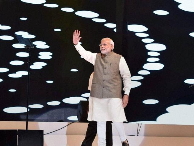Prime Minister Narendra Modi addresses people from Indian community during an event in Kuala Lumpur, Malaysia on Sunday . (PTI) Prime Minister Narendra Modi addresses people from Indian community during an event in Kuala Lumpur, Malaysia on Sunday . (PTI)