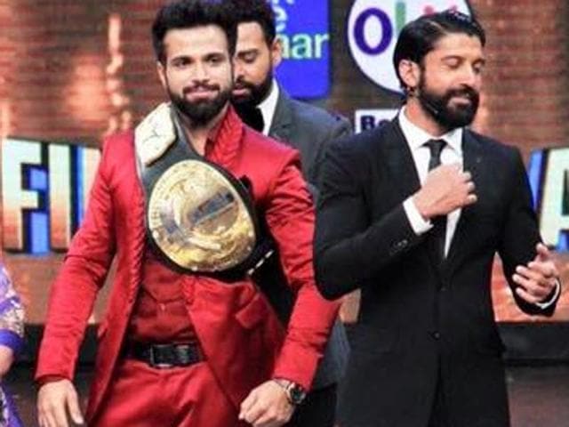 Farhan Akhtar at I Can Do That finale where Rithvik Dhanjani won the show. (FACEBOOK) Farhan Akhtar at I Can Do That finale where Rithvik Dhanjani won the show. (FACEBOOK)