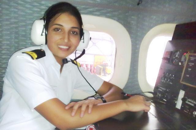 Lt CDR Sandhya Chauhan (HT Photo) Lt CDR Sandhya Chauhan (HT Photo)