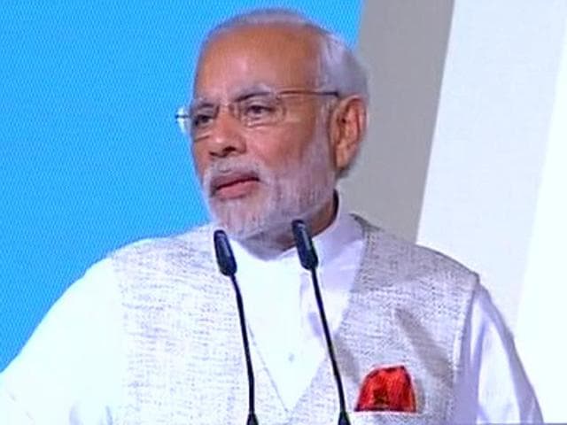 Prime Minister Narendra Modi speaking at the 37th Singapore Lecture. (ANI Photo) Prime Minister Narendra Modi speaking at the 37th Singapore Lecture. (ANI Photo)