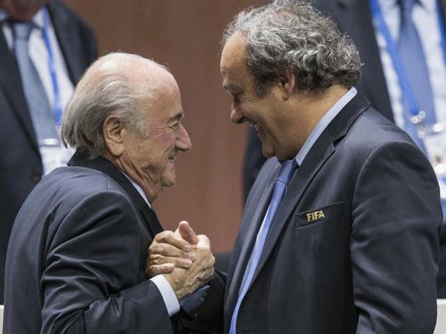 A file photo of suspended Fifa president Sepp Blatter, left, and Uefa chief Michel Platini. (AP Photo) A file photo of suspended Fifa president Sepp Blatter, left, and Uefa chief Michel Platini. (AP Photo)