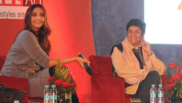 Sonam Kapoor and Kiran bedi at ‘HT Youth Forum: Top 30 Under 30’ in Chandigarh on Monday (Sanjeev Sharma/HT Photo) Sonam Kapoor and Kiran bedi at ‘HT Youth Forum: Top 30 Under 30’ in Chandigarh on Monday (Sanjeev Sharma/HT Photo)