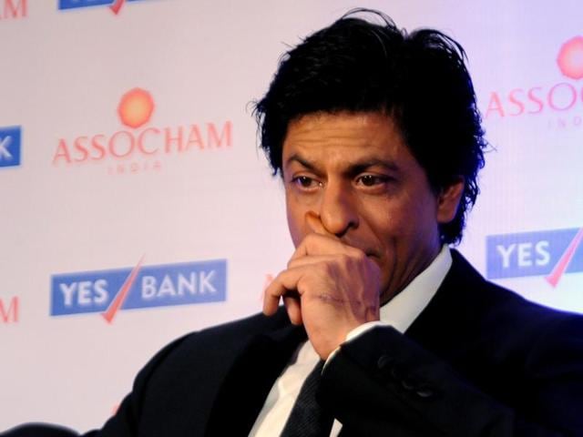 Shah Rukh Khan spotted at an event for ASSOCHAM (Associated Chambers of Commerce and Industry of India) coffee table book in Mumbai on November 23, 2015. (AFP)