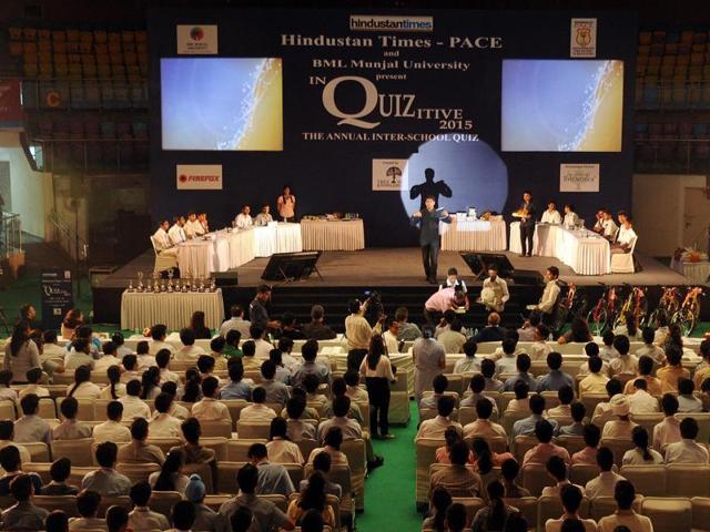 To test their general knowledge, students from over 400 schools from Delhi-NCR participated in the 15th consecutive year of INQUIZITIVE 2015’ the Annual Inter-School PACE (Partnerships for Action in Education) Quiz, held at the Talkatora Indoor Stadium. (HT PACE)