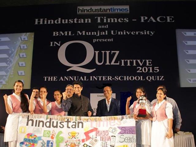 The prizes for the best banner team went to the Convent of Jesus and Mary, Bangla Sahib Marg. (HT PACE)