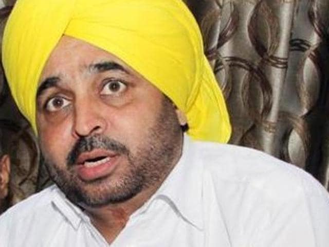 Aam Aadmi Party leader and Sangrur MP Bhagwant Mann(HT Photo) Aam Aadmi Party leader and Sangrur MP Bhagwant Mann(HT Photo)