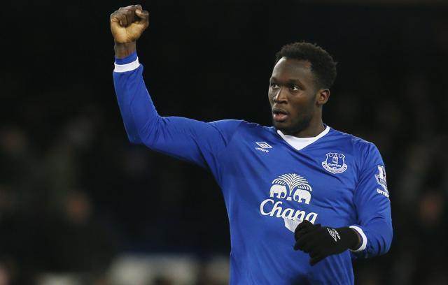 Everton's Romelu Lukaku celebrates the win over Aston Villa. (Reuters Photo) Everton's Romelu Lukaku celebrates the win over Aston Villa. (Reuters Photo)