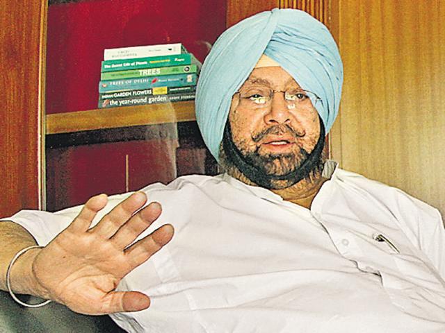 Congress deputy leader in the Lok Sabha Capt Amarinder Singh talked to HT at his Chandigarh residence on Wednesday. (Gurpreet Singh/HT Photo) Congress deputy leader in the Lok Sabha Capt Amarinder Singh talked to HT at his Chandigarh residence on Wednesday. (Gurpreet Singh/HT Photo)