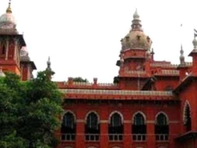 A file photo of Madras high court.(PTI) A file photo of Madras high court.(PTI)