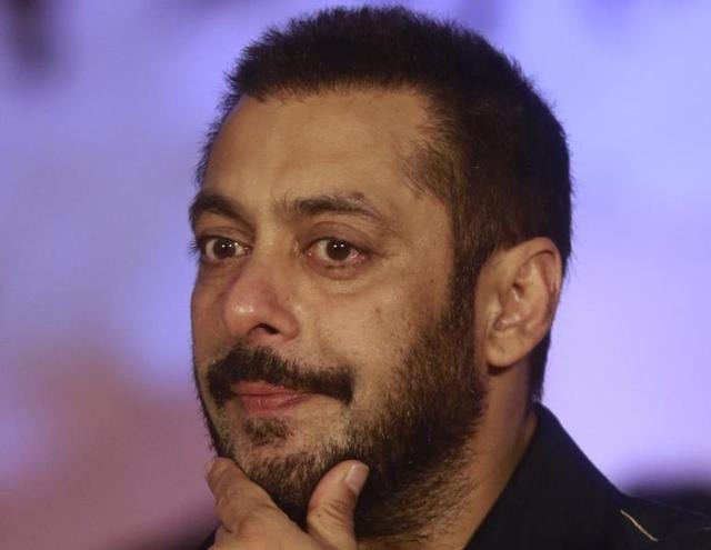 Bollywood actor Salman Khan attends a promotional event for his upcoming movie 'Prem Ratan Dhan Payo' in Mumbai, India, Wednesday, Nov. 11, 2015. The film is scheduled to be released on Nov. 12. (AP Photo/Rafiq Maqbool)(AP)