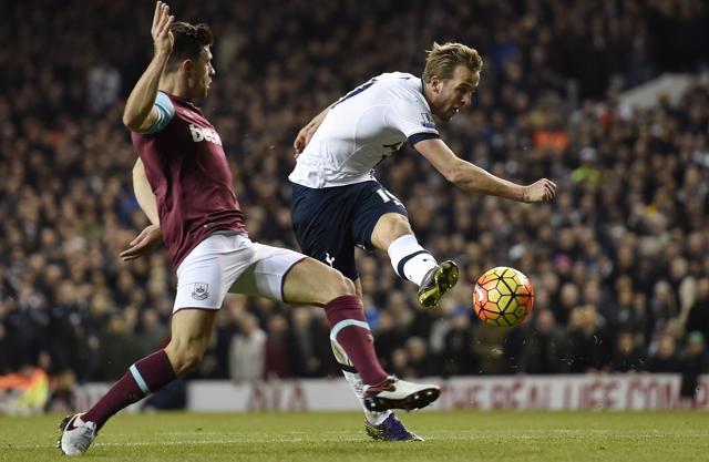 Harry Kane attempts a shot on goal. (Reuters Photo) Harry Kane attempts a shot on goal. (Reuters Photo)