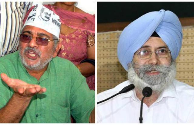 Phoolka (right) has issued a statement about approaching the apex court and the Election Commission to make dope test mandatory for politicians. (HT Photo) Phoolka (right) has issued a statement about approaching the apex court and the Election Commission to make dope test mandatory for politicians. (HT Photo)