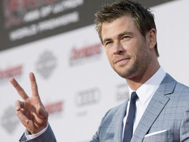 Chris Hemsworth poses at the premiere of Avengers-Age of Ultron.(AP)