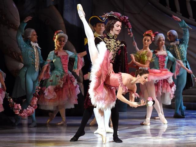 Jones in another sequence from the musical at the Sydney Opera House. (AFP)