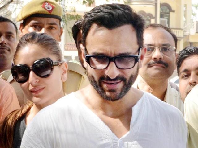 Saif Ali Khan and his wife Kareena Kapoor Khan come out on the street of Pataudi in Gurgaon. (PTI) Saif Ali Khan and his wife Kareena Kapoor Khan come out on the street of Pataudi in Gurgaon. (PTI)
