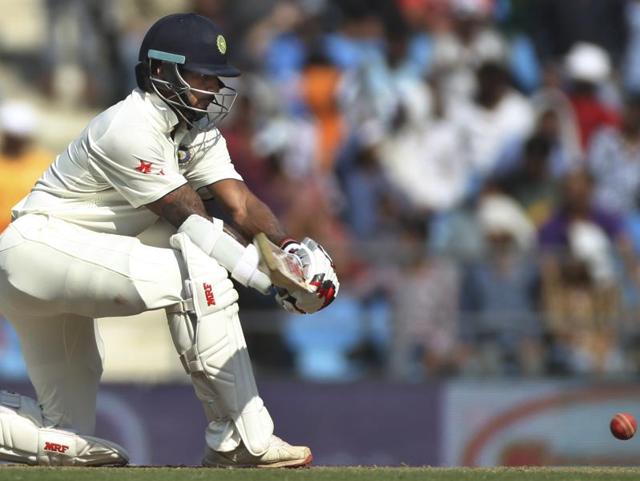 Shikhar Dhawan tries to play a reverse sweep, which led to his dismissal. (AP Photo) Shikhar Dhawan tries to play a reverse sweep, which led to his dismissal. (AP Photo)