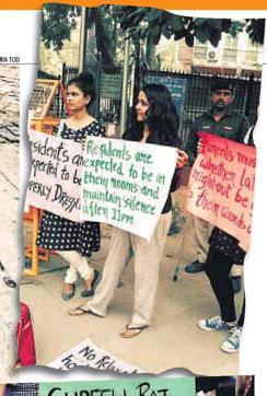 The campaign kicked off in September to protest against cancellation of late nights for women hostellers in Jamia Milia University. (Courtesy/Pinjra Tod) The campaign kicked off in September to protest against cancellation of late nights for women hostellers in Jamia Milia University. (Courtesy/Pinjra Tod)
