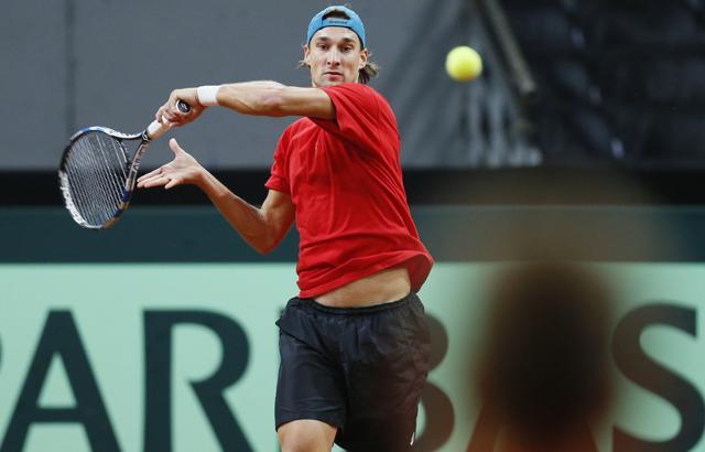 Belgium's Ruben Bemelmans during practice. (Reuters Photo) Belgium's Ruben Bemelmans during practice. (Reuters Photo)